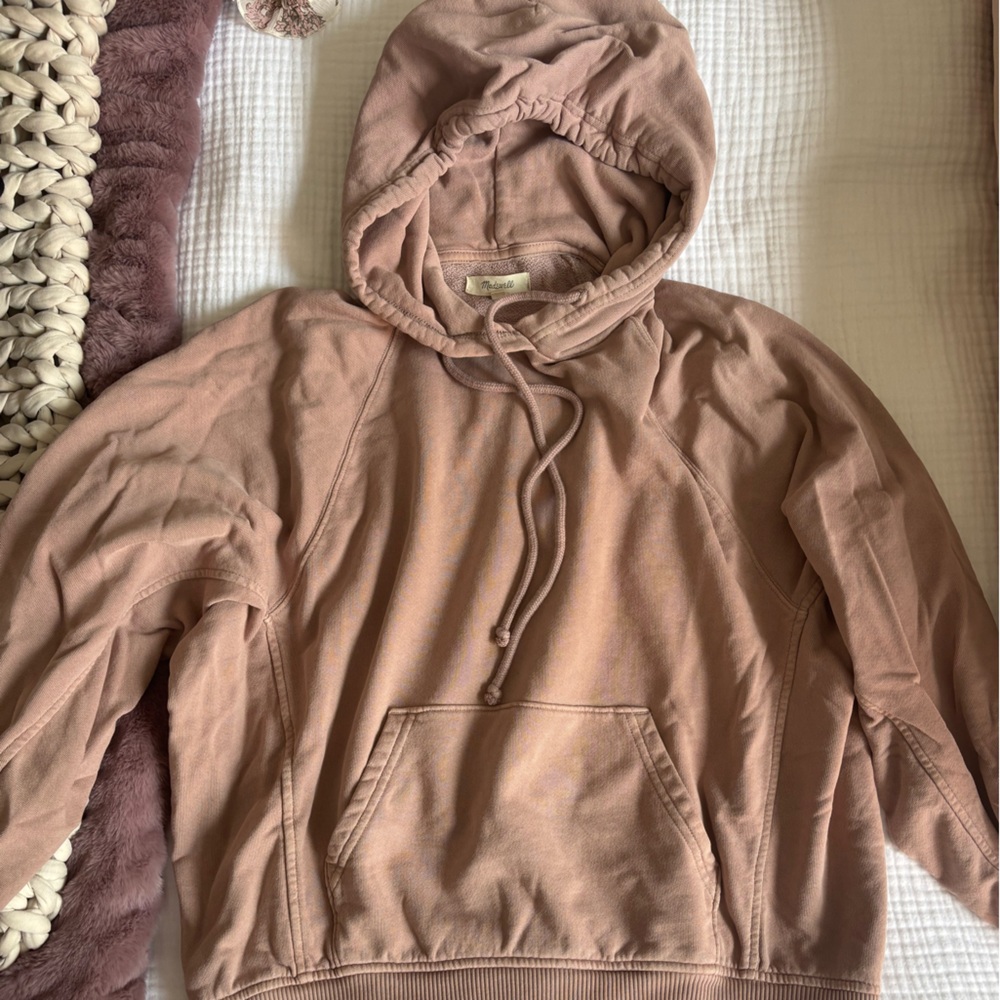 Madewell Blush Pink Knit Hoodie